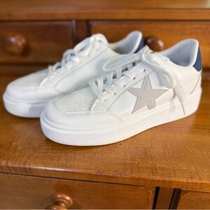 Vintage Havana Ream white platform sneakers woman 8 star leather lace up